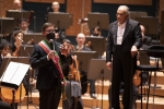 Il Presidente della Repubblica Sergio Mattarella e la Sig.ra Laura,al nuovo Auditorium del Maggio Musicale Fiorentino,in occasione del concerto di inaugurazione,diretto dal Maestro Zubin Mehta