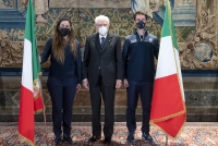 Intervento del Presidente Mattarella alla cerimonia di consegna della bandiera agli atleti italiani in partenza per i Giochi Olimpici e Paralimpici Invernali 2021.