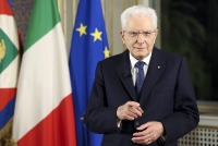 Il Presidente Sergio Mattarella in occasione del discorso di Fine Anno