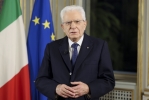 Il Presidente Sergio Mattarella nel corso del discorso di Fine Anno