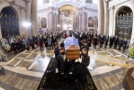 Il Presidente Sergio Mattarella in occasione dei funerali di David Sassoli, Presidente del Parlamento europeo