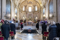 Il Presidente Sergio Mattarella in occasione dei funerali di David Sassoli, Presidente del Parlamento europeo