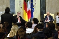 Intervento a Siena del Presidente della Repubblica, Giorgio Napolitano, per un incontro, unitamente al Presidente della Repubblica Federale di Germania, Kohler, con una delegazione di studenti (10 e 11 giugno 2007)