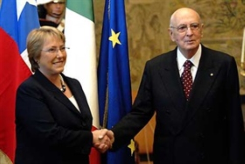 Visita di Stato in Italia del Presidente della Repubblica del Cile Michelle Bachelet (Palazzo del Quirinale, 15 - 18 ottobre 2007)