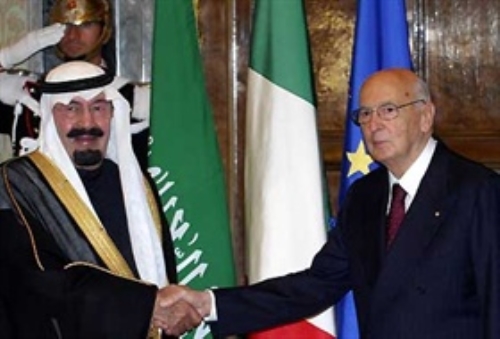 Visita ufficiale in Italia del Re dell'Arabia Saudita, Sua Maestà Abdullah bin Abdulaziz Al Saud (Palazzo del Quirinale, 5 novembre 2007)