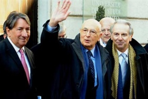 Lectio Magistralis del Presidente della Repubblica, Giorgio Napolitano, a Trento in occasione della cerimonia di conferimento del titolo di Professore Onorario dell'Università degli Studi (Trento, 11 febbraio 2008)