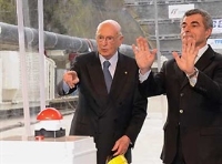 Intervento del Presidente della Repubblica, Giorgio Napolitano, ad Aica (Bz) per la cerimonia di avvio di scavo del cunicolo eplorativo per la realizzazione della galleria di base del Brennero, ed altri impegni a Bolzano (28 e 29 aprile 2008).
