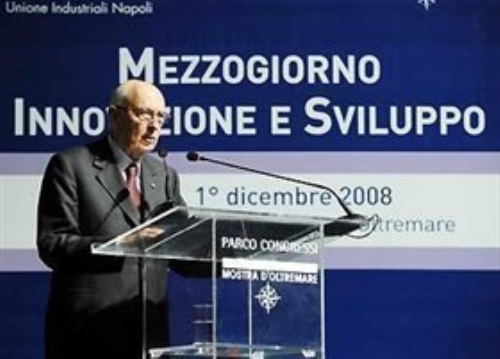 Impegni del Presidente della Repubblica, Giorgio Napolitano, nella città di Napoli (1-2 dicembre 2008)