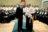 Intervento del Presidente della Repubblica Giorgio Napolitano a Perugia per la cerimonia conclusiva del 700° anniversario di fondazione dell'Università degli Studi. 23 febbraio 2009 