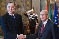 Incontro e successiva colazione del Presidente della Repubblica Giorgio Napolitano con il Presidente del Montenegro, S.E. il Signor Filip Vujanovic, in visita ufficiale.