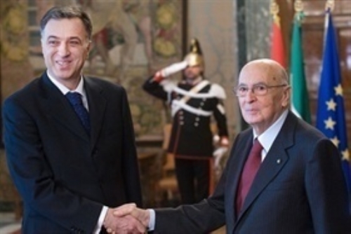 Incontro e successiva colazione del Presidente della Repubblica Giorgio Napolitano con il Presidente del Montenegro, S.E. il Signor Filip Vujanovic, in visita ufficiale.