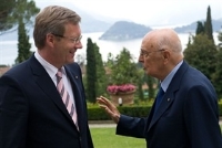 Impegni del Presidente della Repubblica Giorgio Napolitano con il Presidente della Repubblica Federale di Germania Christian Wulff. 	