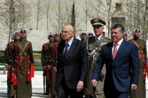 Visita ufficiale del Presidente della Repubblica Giorgio Napolitano nel Regno Hascemita di Giordania 