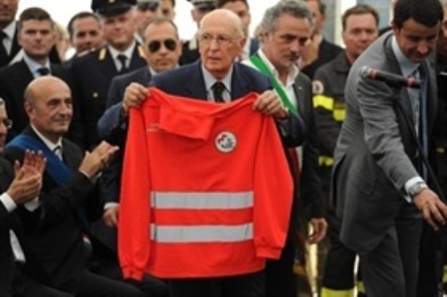 Visita del Presidente della Repubblica Giorgio Napolitano nelle zone terremotate dell’Emilia-Romagna 