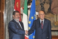 Incontro del Presidente della Repubblica, Giorgio Napolitano, con il Presidente della Repubblica Araba d’Egitto, Mohamed Morsi.