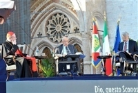 Incontro del Presidente della Repubblica Giorgio Napolitano con il Cardinale Gianfranco Ravasi, Cardinale Diacono di San Giorgio in Velabro.