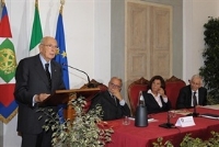 Intervento del Presidente della Repubblica Giorgio Napolitano all’inaugurazione dei corsi di formazione per i magistrati ordinari in tirocinio