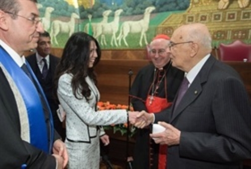Visita del Presidente della Repubblica Giorgio Napolitano alla Pontificia Università Lateranense
