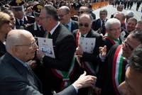 Intervento del Presidente della Repubblica Giorgio Napolitano, in forma ufficiale, alla commemorazione del 70° anniversario della distruzione della Città di Cassino