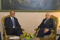 Incontro e successiva colazione del Presidente della Repubblica Giorgio Napolitano con il Presidente degli Stati Uniti d’America, Barack Obama