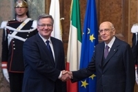 Colazione del Presidente della Repubblica Giorgio Napolitano  con il Presidente della Repubblica di Polonia, Bronislaw Komorowski.