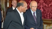 Incontro e successiva colazione con il Presidente della Repubblica Tunisina, Moncef Marzouki, in visita ufficiale