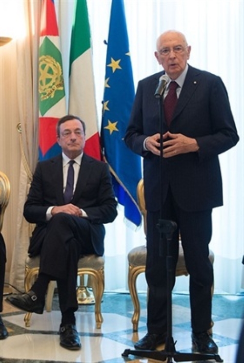 Incontro del Presidente della Repubblica con il Consiglio Direttivo della Banca Centrale Europea ed intervento  all’Assemblea delle Piccole e Medie Imprese & Premi Europei per la Produzione d’Impresa 2014