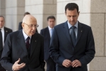 Il Presidente Napolitano con il Presidente della Repubblica Araba Siriana Bashar al-Assad