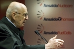 Il Presidente Napolitano rivolge il suo indirizzo di saluto in occasione della visita alla Sede di Ansaldo Energia