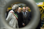 Il Presidente Giorgio Napolitano con il Sindaco di Genova e il Presidente di Finmeccanica Guarguaglini