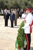 Il Presidente Napolitano nel corso della deposizione di una corona al War Memorial di Floriana