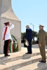 Il Presidente Giorgio Napolitano nel corso della deposizione di una corona al War Memorial di Floriana