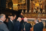 Il Presidente Giorgio Napolitano durante la visita alla Co-Cattedrale di San Giovanni