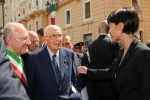 Il Presidente Giorgio Napolitano con il Ministro Garfagna