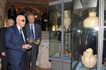 Il Presidente Napolitano nel corso della visita al Castello di Arechi