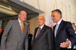 Il Presidente Giorgio Napolitano con il Re di Spagna e il Presidente del Portogallo