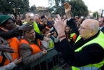 Il Presidente Napolitano al termine dell'incontro con i volontari 