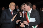 napolitano con il sindaco di Forlì