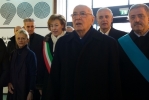 Il Presidente della Repubblica Giorgio Napolitano al suo arrivo al Museo del Novecento