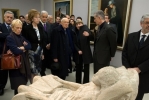 Il Presidente Giorgio Napolitano nel corso della visita al Museo del Novecento