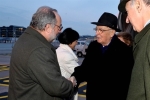 Il Presidente Napolitano accolto dall'Ambasciatore d'Italia a Berna in occasione della visita alle Nazioni Unite e al CERN