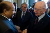  Il Presidente Napolitano con l'Ambasciatore della Libia presso l'ONU Ibrahim Dammabshi