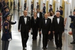  Il Presidente Napolitano con il Presidente Klaus e le rispettive consorti al Castello di Praga
