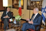 Il Presidente Napolitano con il Presidente Peres