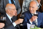  Il Presidente Giorgio Napolitano con Shimon Peres