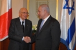 l Presidente Napolitano con il Primo Ministro dello Stato d'Israele Benjiamin Netanyahu