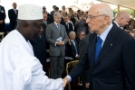 Il Presidente della Repubblica Giorgio Napolitano con Jacques Diouf, Direttore Generale della FAO