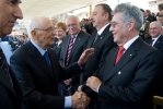 Il Presidente della Repubblica Giorgio Napolitano con Heinz Fischer, Presidente Federale della Repubblica d'Austria