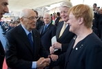 Il Presidente Napolitano con Tarja Kaarina Halonen, Presidente della Repubblica di Finlandia