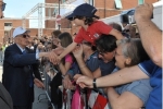 Il Presidente Giorgio Napolitano saluta i cittadini di Portovenere